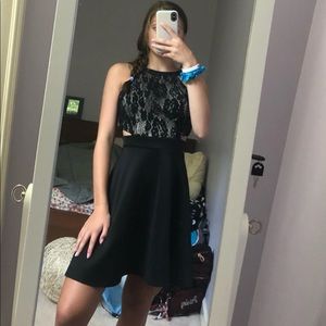 NWT Lots of Love dress black lace size 5